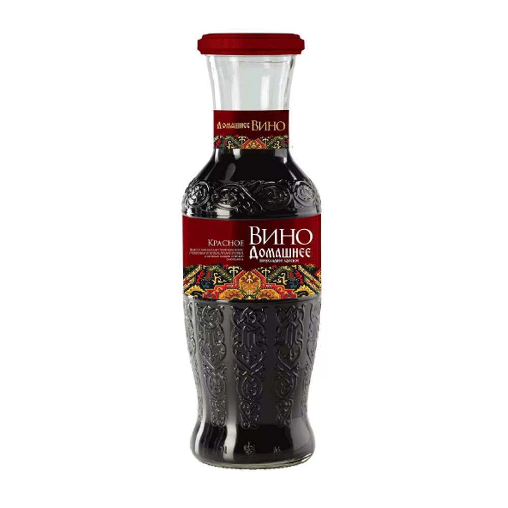 Вино Домашнее полусладкое красное 1л 10%