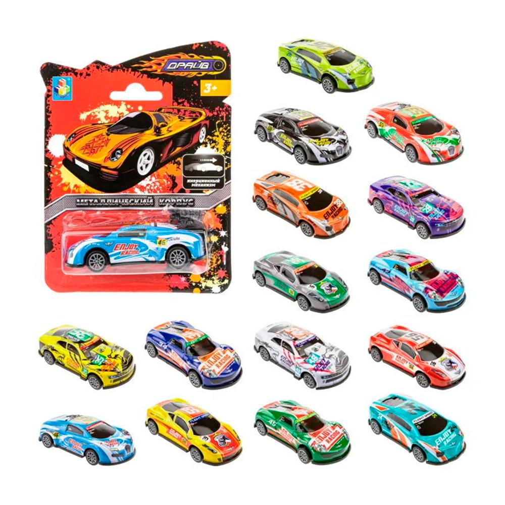 Металлическая инерц. машинка в ассортименте 1toy Драйв