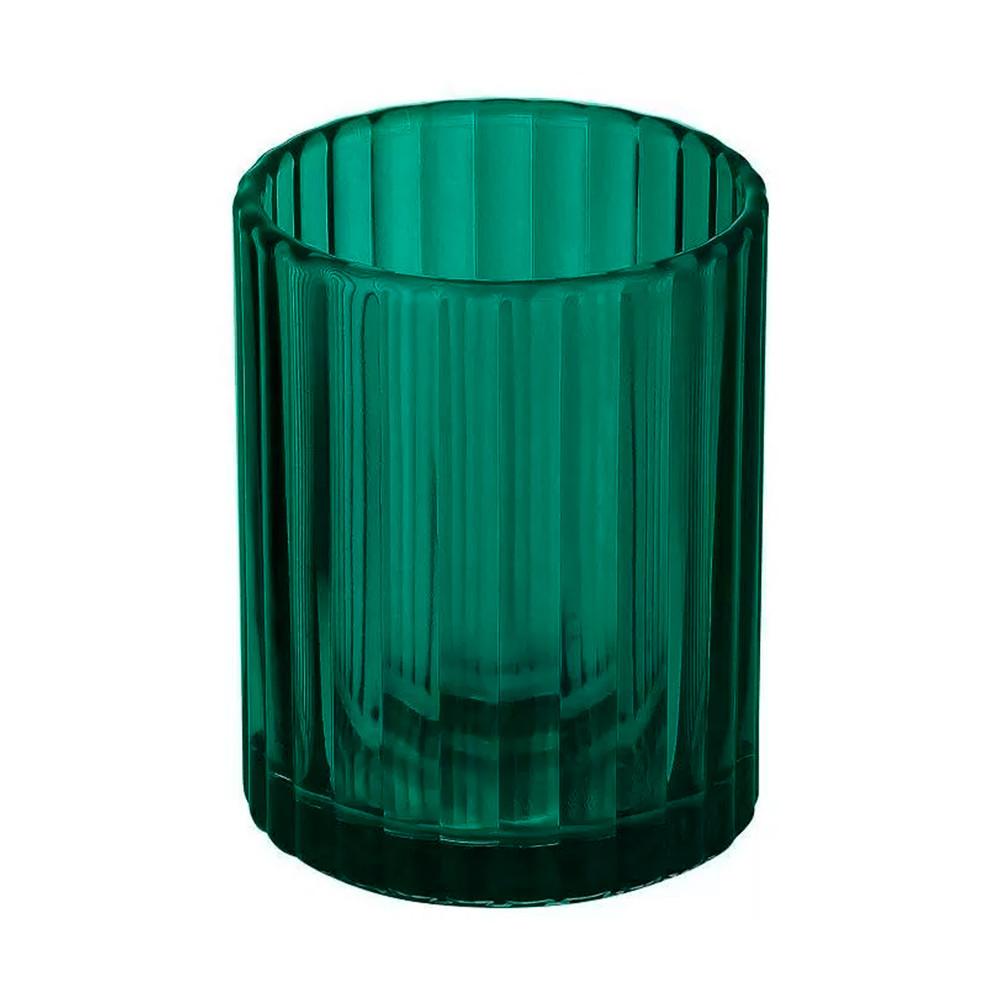 Стакан для ванных принадлежностей из цветного стекла Emerald
