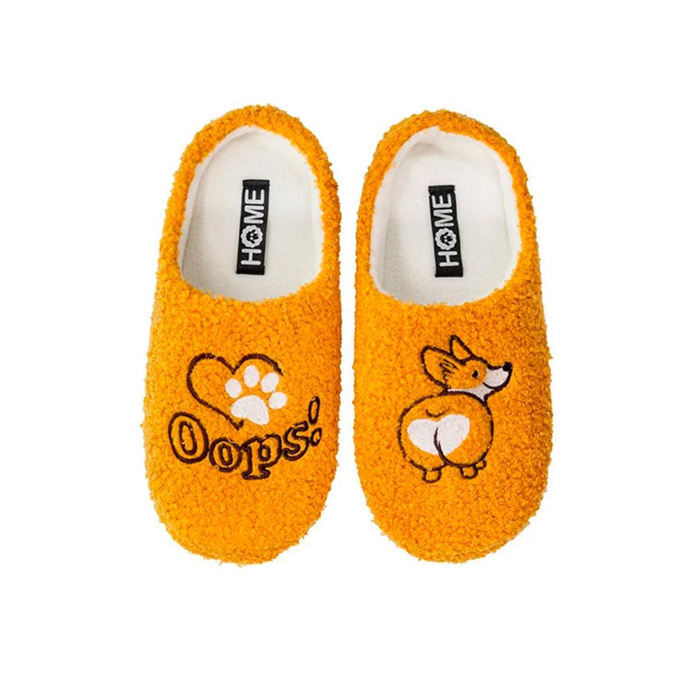 Туфли домашние женские HOME LINE р.37-38 арт.05Т-517,440 Оранжевый (корги)
