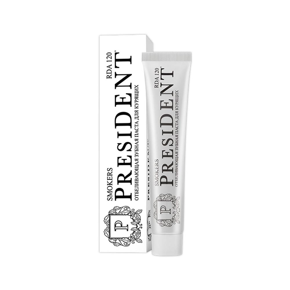 Паста зубная PRESIDENT Smokers (120 RDA) 75 г