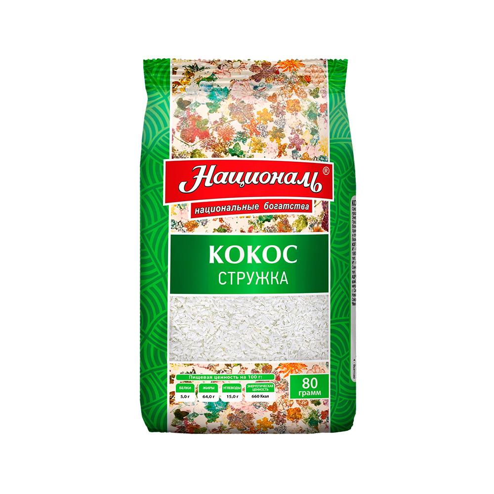 Кокос Националь стружка 80гр