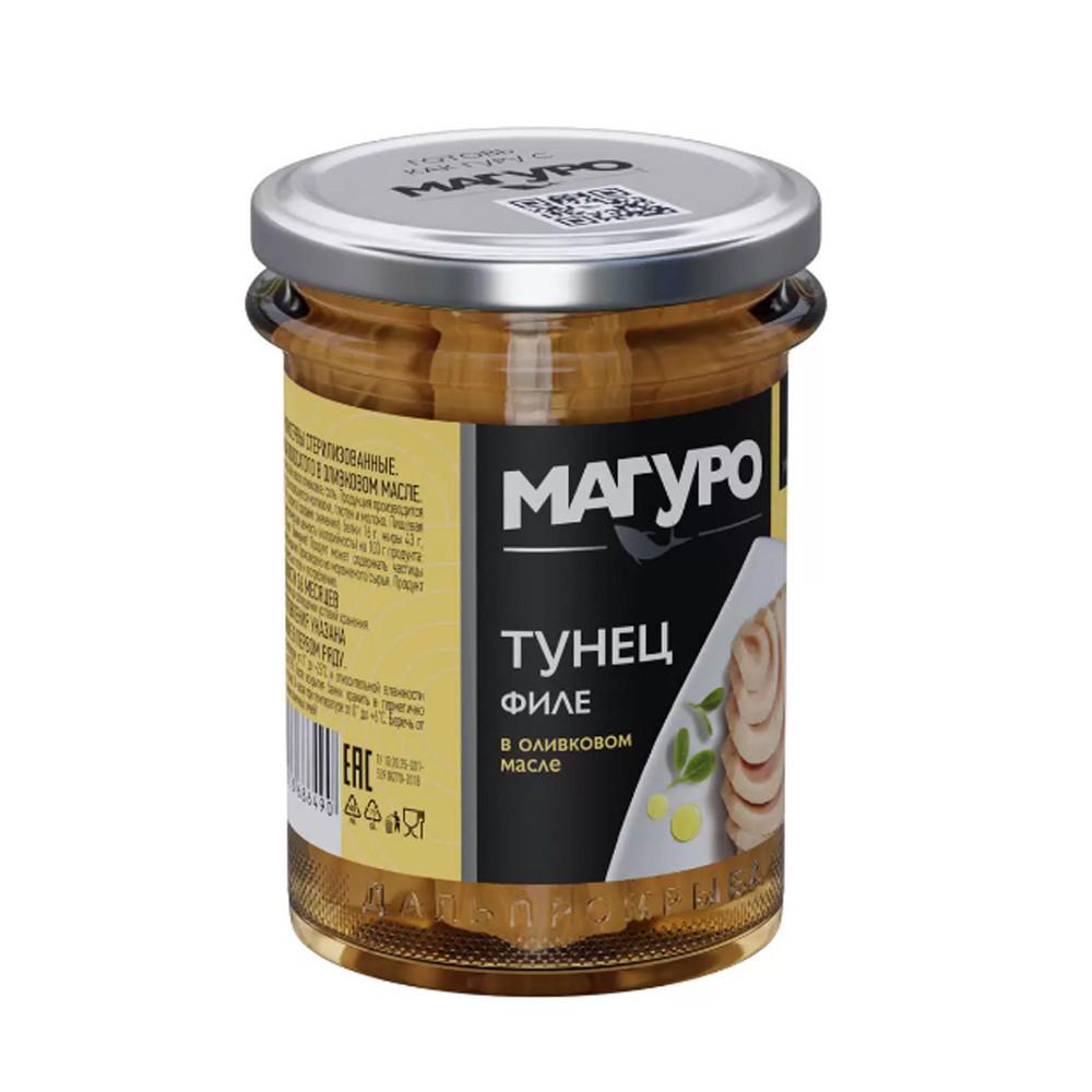 Тунец Магуро полосатый филе-кусочки в масле ст/б 200гр