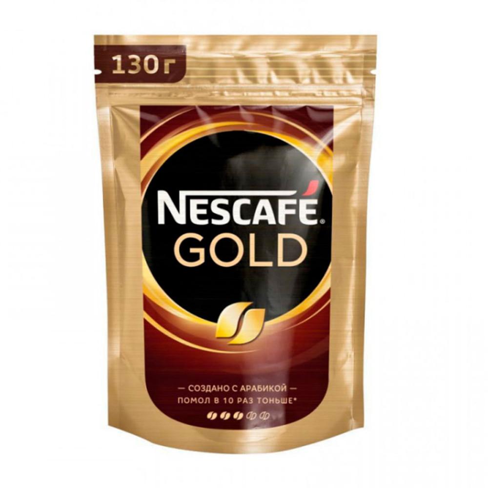 Кофе растворимый Nescafe Gold пакет 130гр