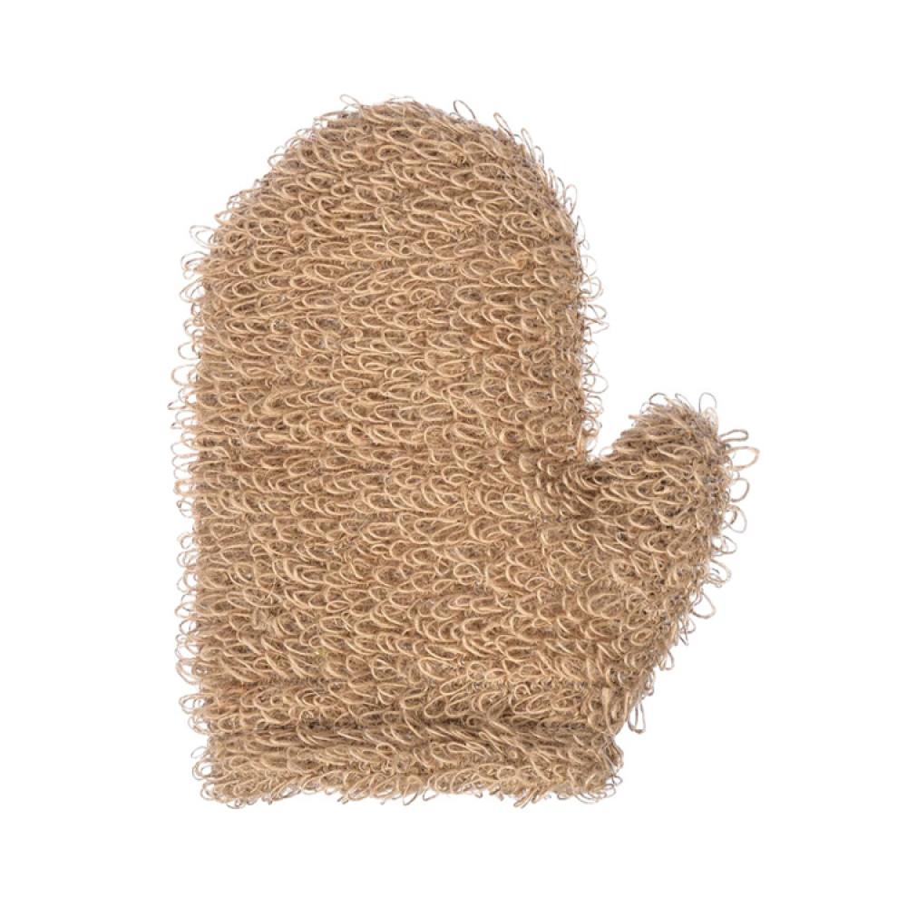 Мочалка из джута, варежка, 19х24см, medium "Банные штучки" 30