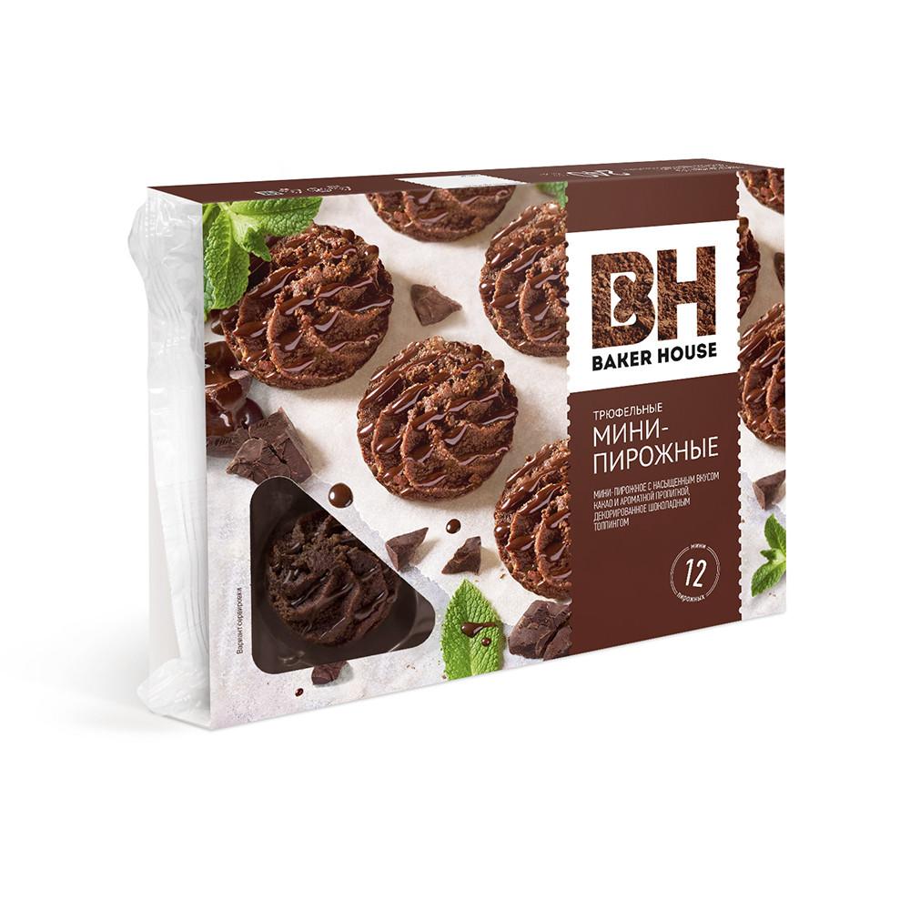 Мини-пирожные крошковые Baker House трюфель 240гр