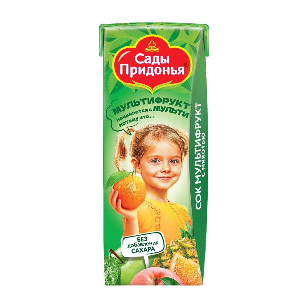 Сок Сады Придонья мультифруктовый 0,2л