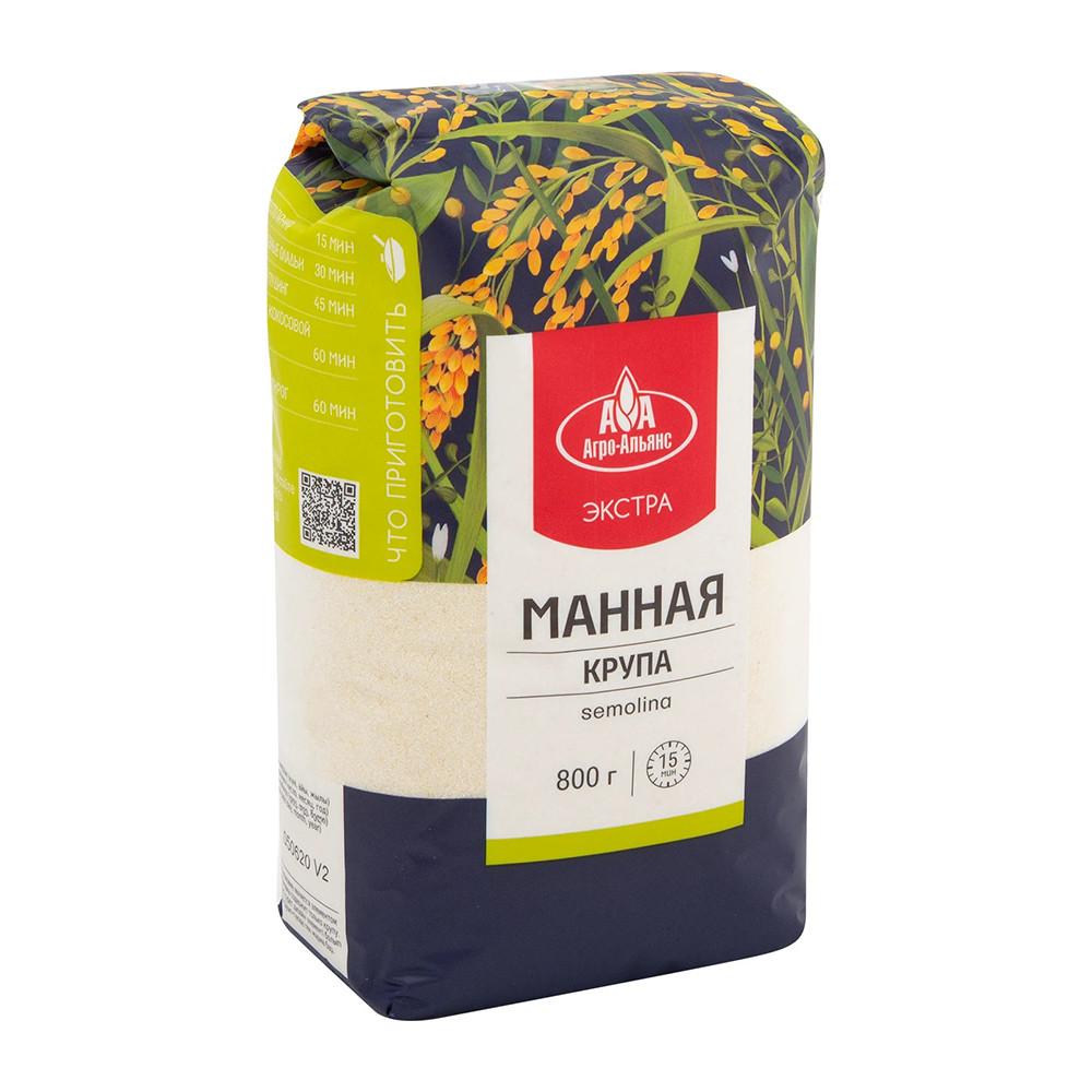 Крупа манная Агро-Альянс экстра 800гр