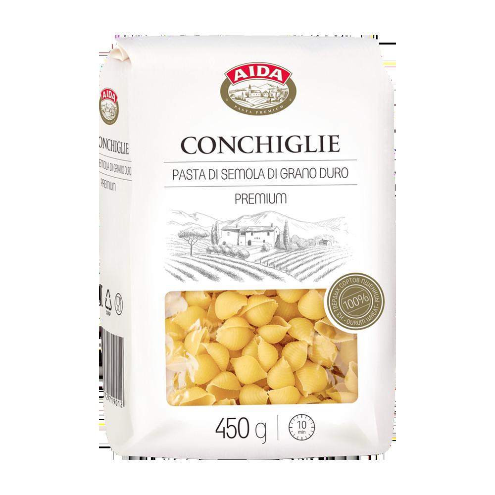 Макаронные изделия AIDA Conchiglie Ракушка 450гр