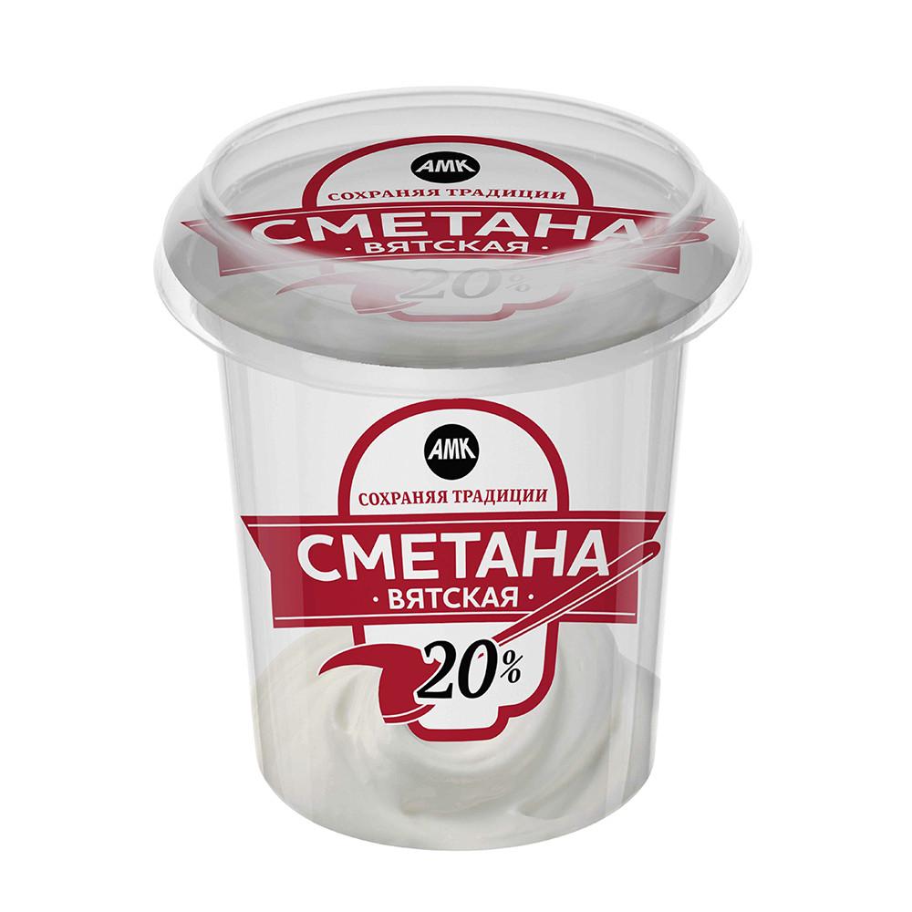 БЗМЖ Сметана Сохраняя Традиции 20% 310гр