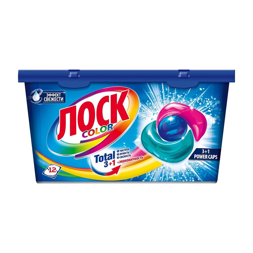 Капсулы для стирки Лоск колор 12шт