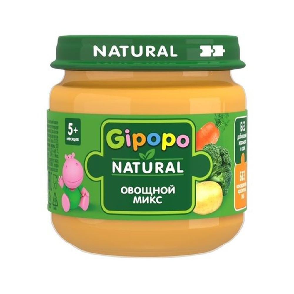 Пюре Gipopo морковь картофель брокколи ст/б 80гр