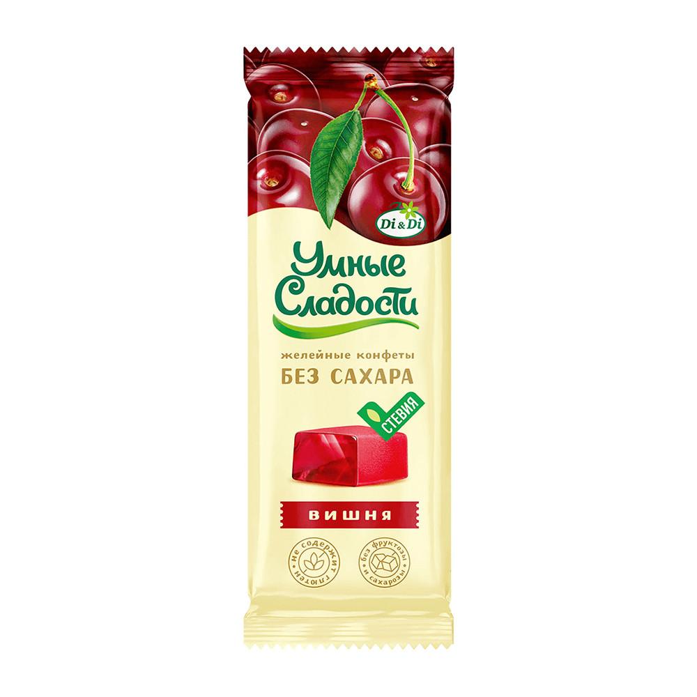 Конфеты желейные Умные сладости со вкусом вишни 90гр