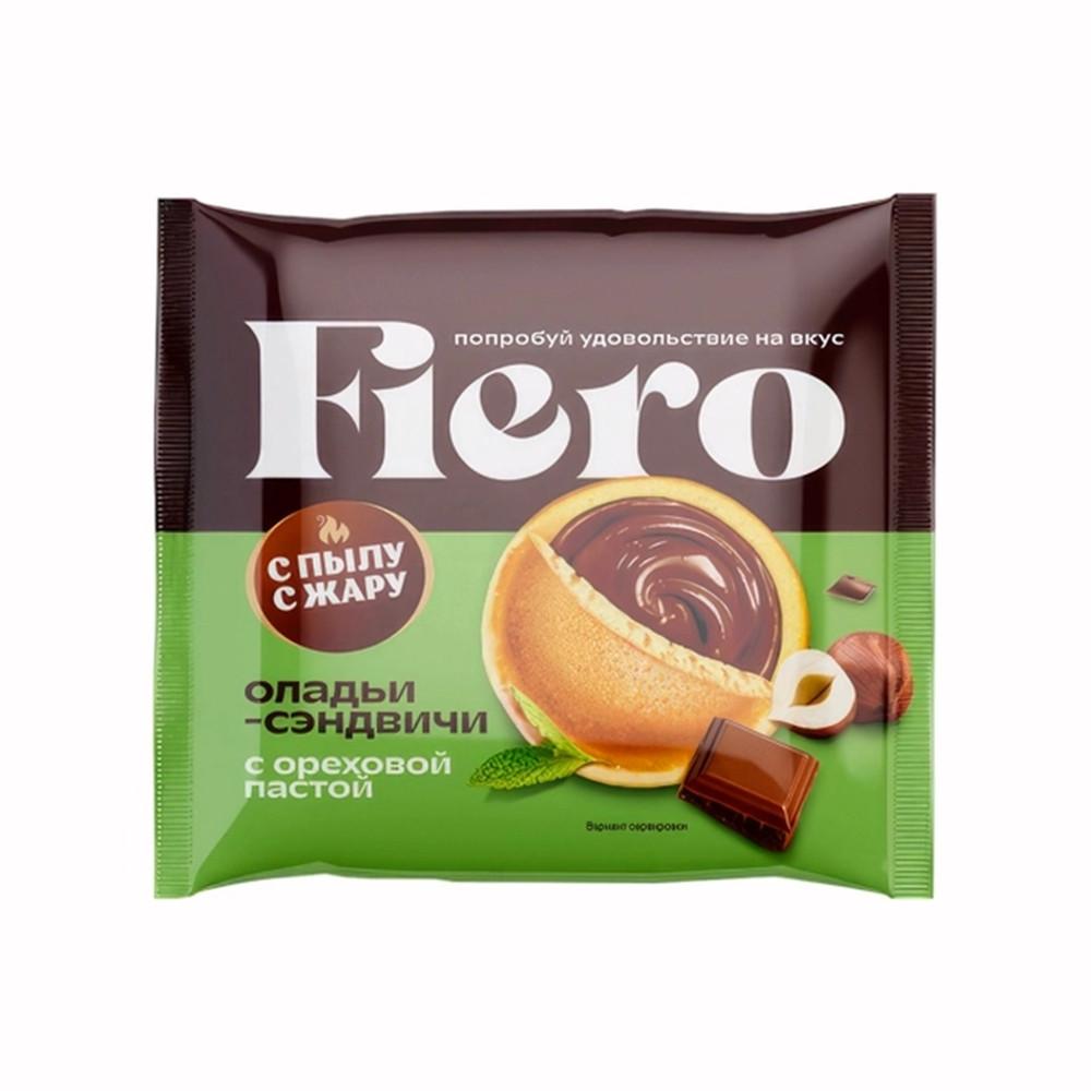Оладьи сэндвичи Fiero с Пылу с Жару с ореховой пастой 60гр