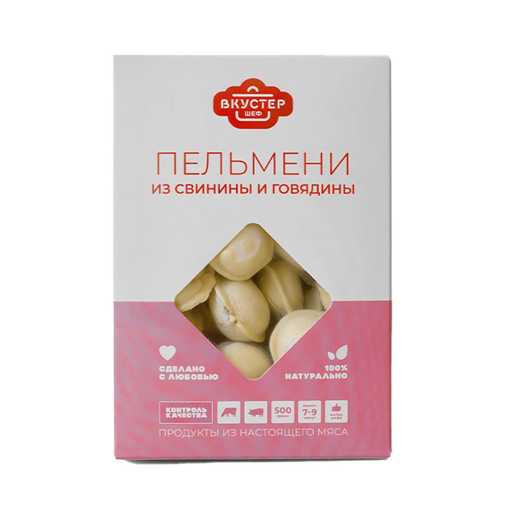 Пельмени Вкустер Шеф из свинины и говядины 500гр