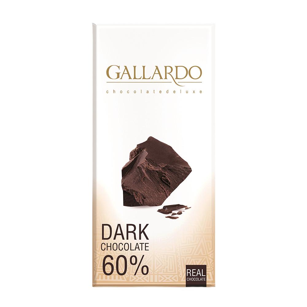 Шоколад Gallardo горький 60% 80гр