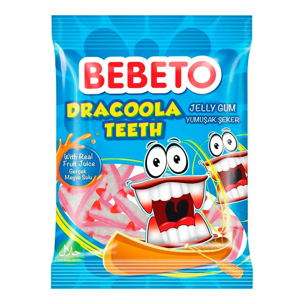 Жевательный мармелад Bebeto Dracoola Teeth вкус клубники и ванили 70гр