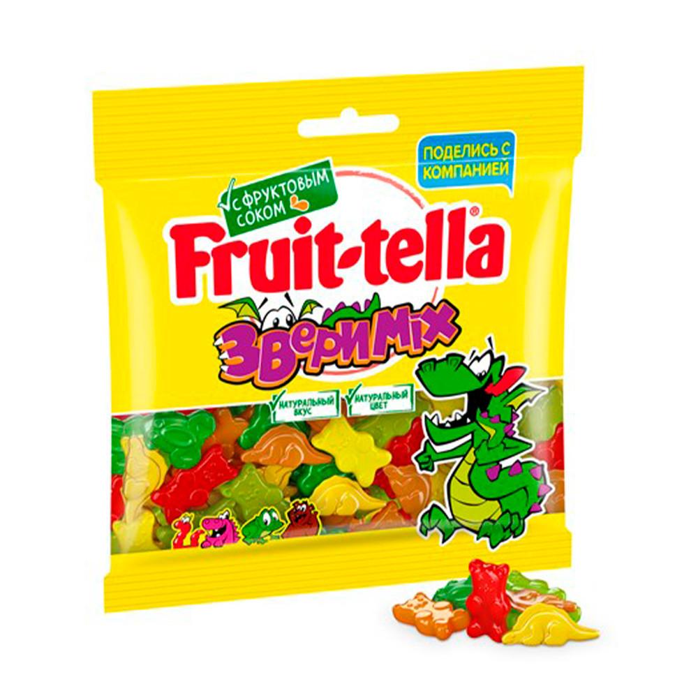 Мармелад жевательный Frui-tella Звери-Mix 150гр