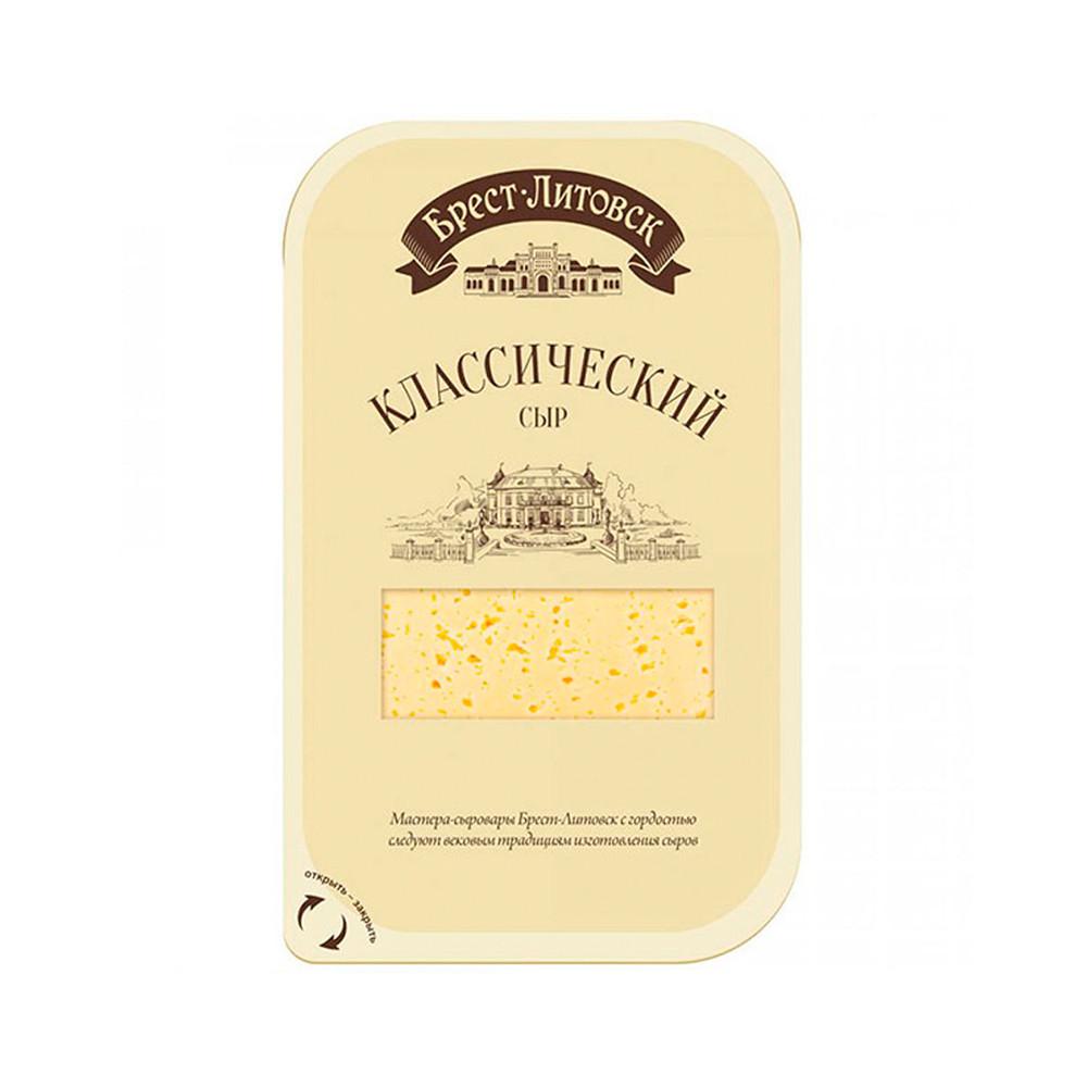 БЗМЖ Сыр Классический Брест-Литовск 45% нарезка 130гр