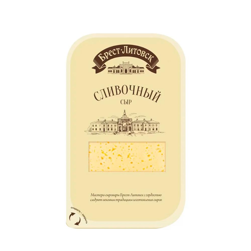 БЗМЖ Сыр Сливочный Брест-Литовск 50% нарезка 130гр