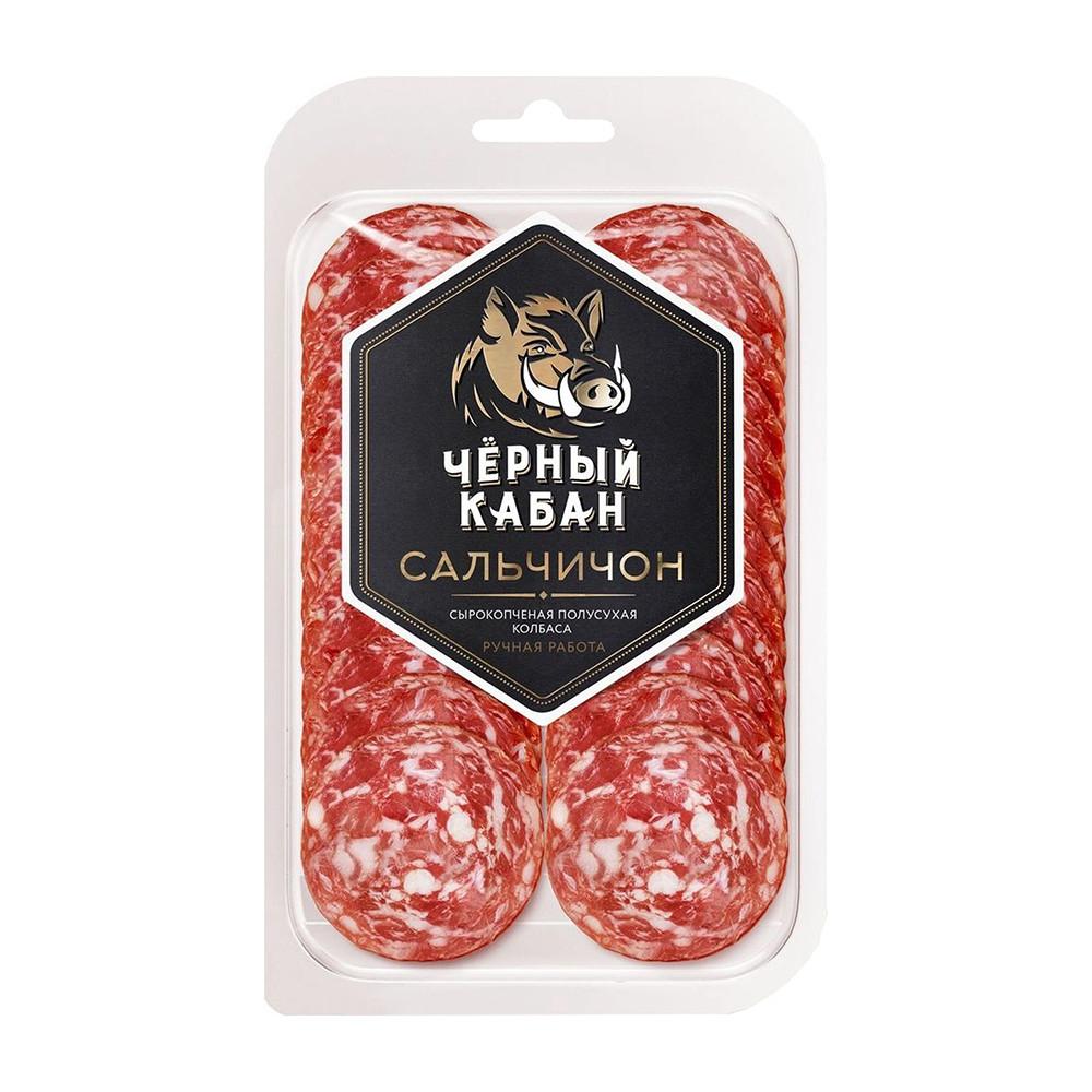 Колбаса с/к Сальчичон Черный кабан нарезка 95гр