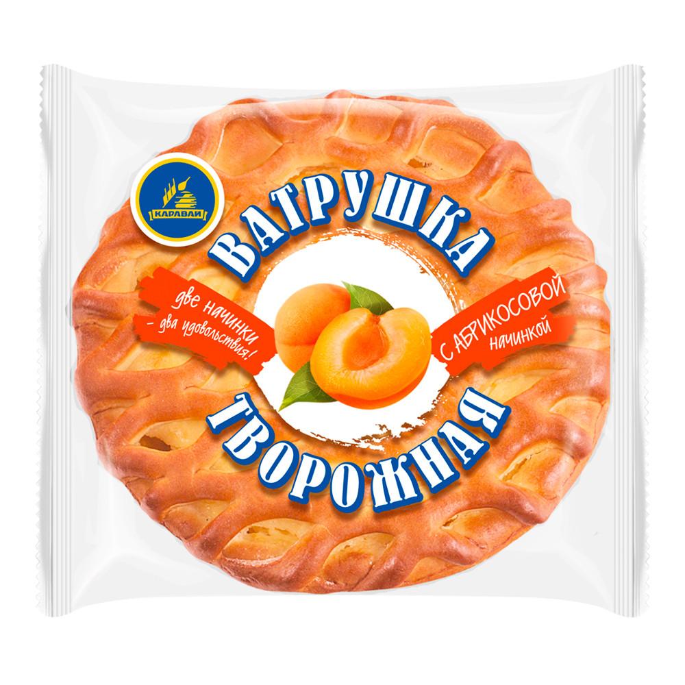 Сдоба Ватрушка Творожная с абрикосовой начинкой 240гр Каравай