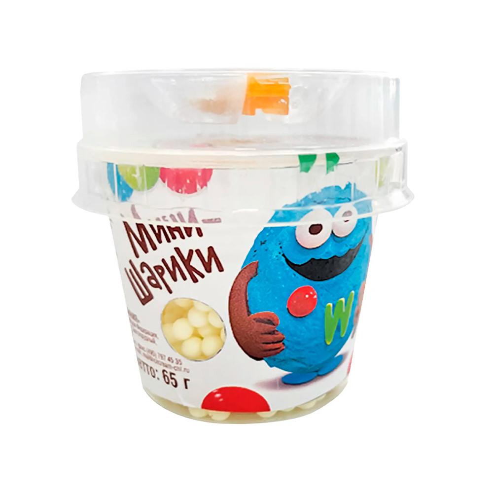 БЗМЖ Мороженое Чистая Линия Мини-Шарики пломбир ванильный пл/ст 12% 65гр