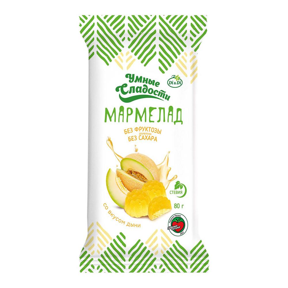 Мармелад желейно-формовой Умные сладости со стевией с дыней 80гр