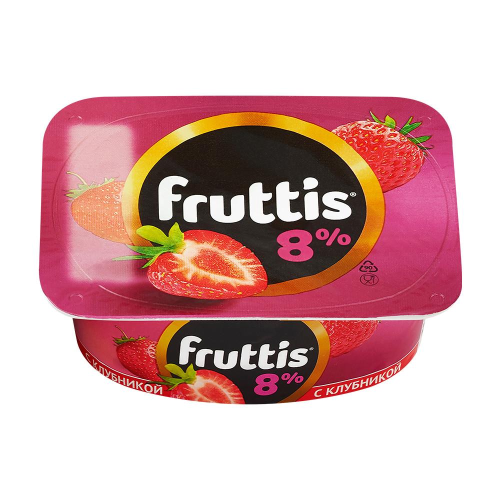 БЗМЖ Йогурт Фруттис Суперэкстра клубника яблоко груша 5% 115гр