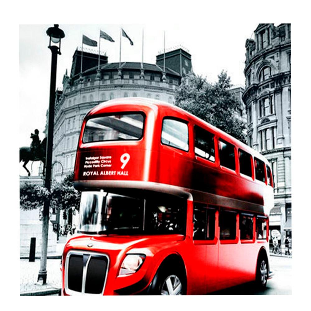 Мозаика алмазная Автобус в Лондоне 40*50см без подрамника