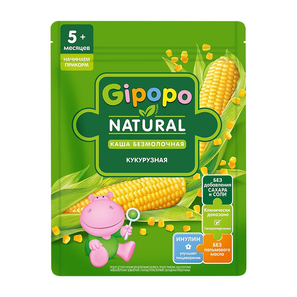 Каша Gipopo сухая безмолочная кукурузная пауч 180гр