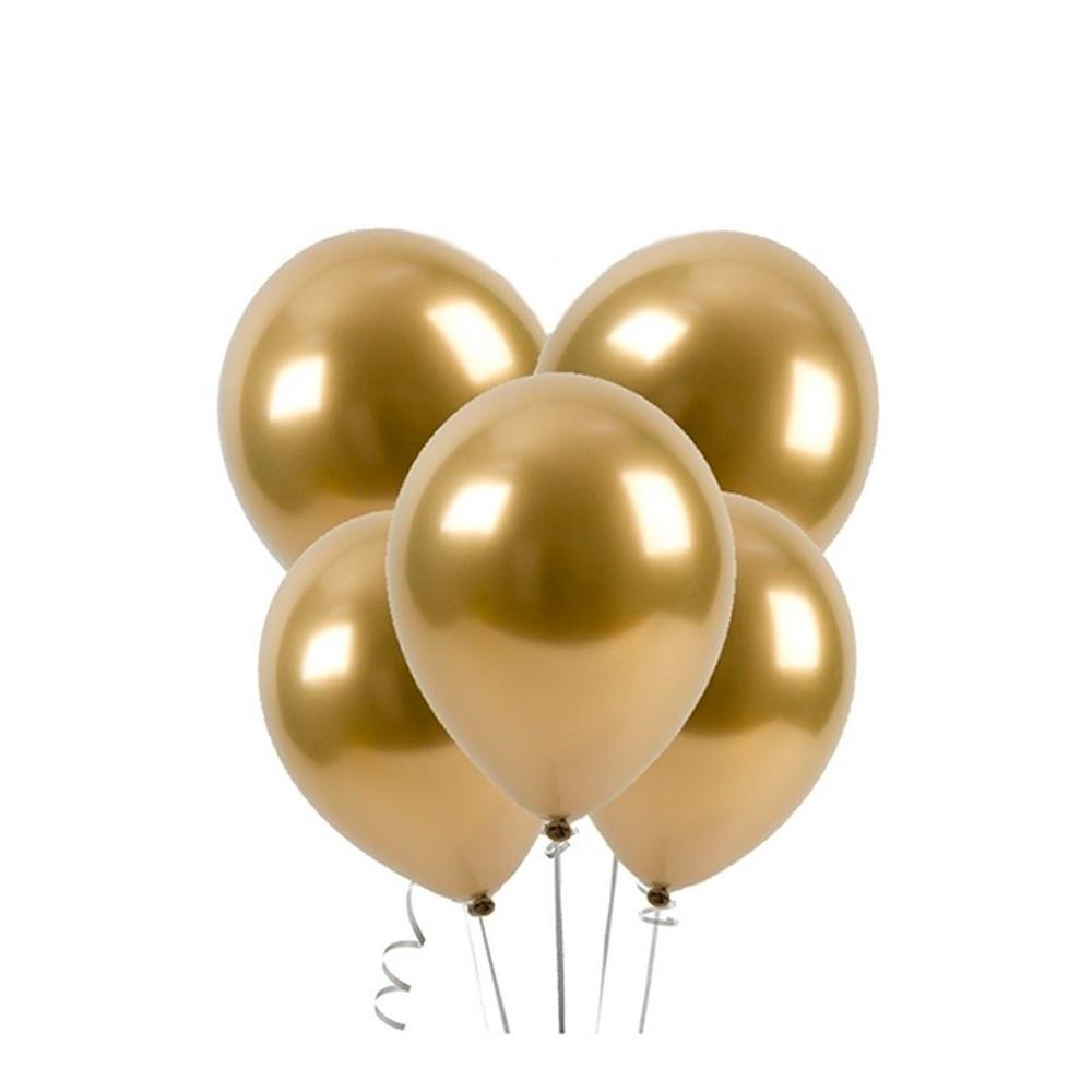 Шары воздушные хром 5шт