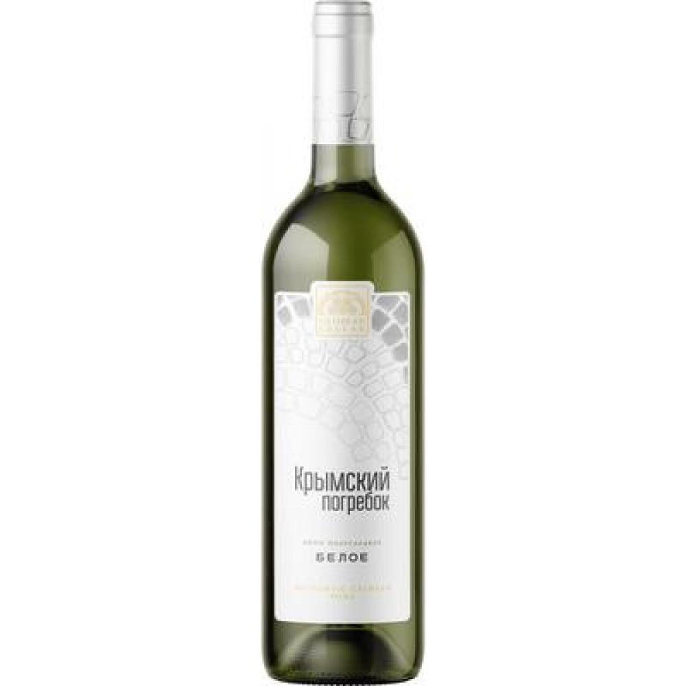 Вино Крымский Погребок полусладкое белое 0,75л 10-12%