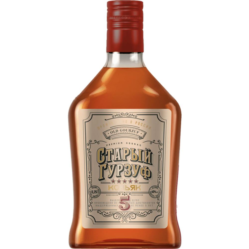 Коньяк Старый Гурзуф пятилетний Пять звезд 0,25л 40%