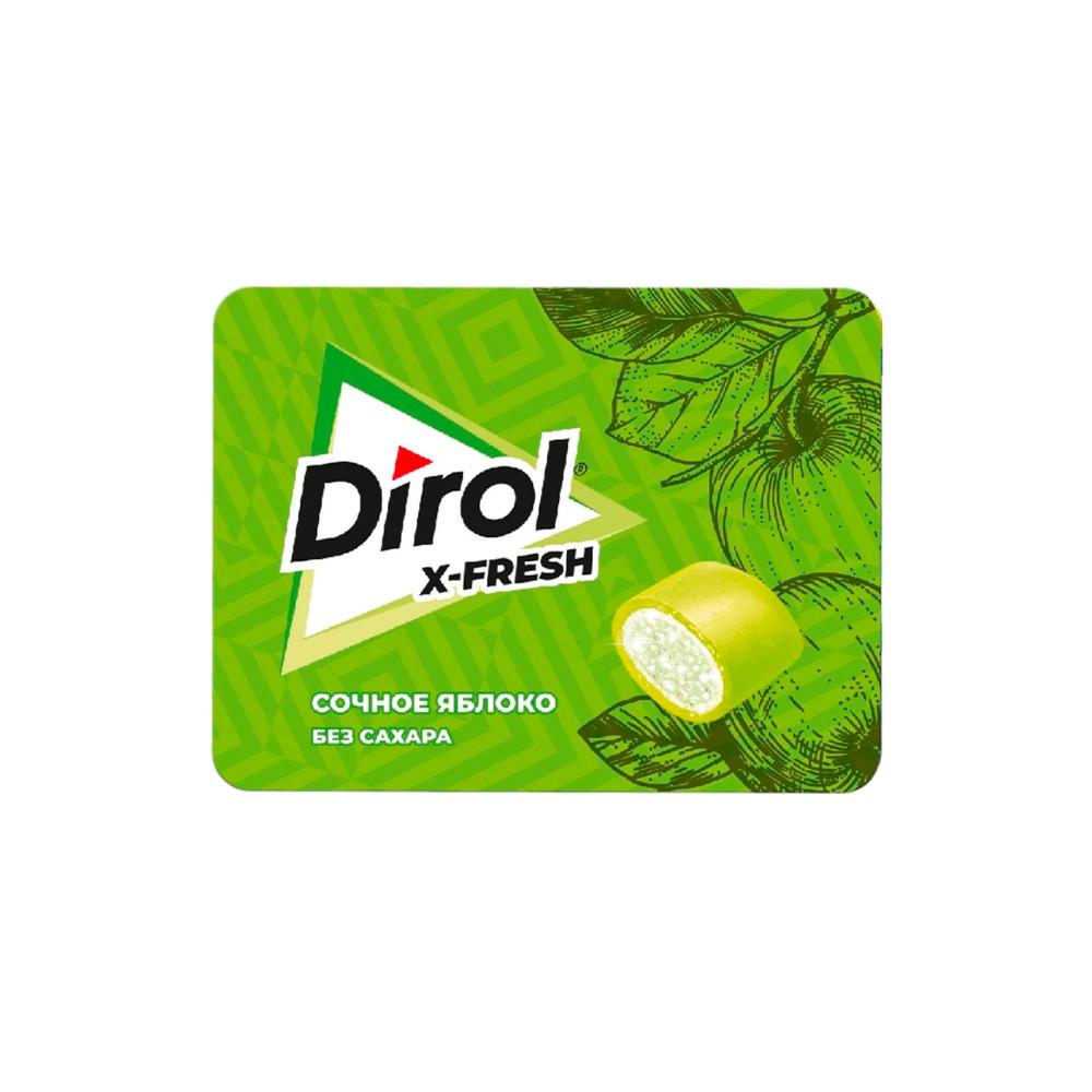 Жевательная резинка Dirol б/сахара сочное яблоко 16гр