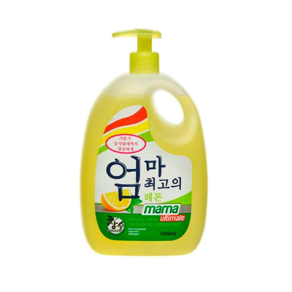 Бальзам для мытья посуды MAMA ULTIMATE концентрат лимон 1л