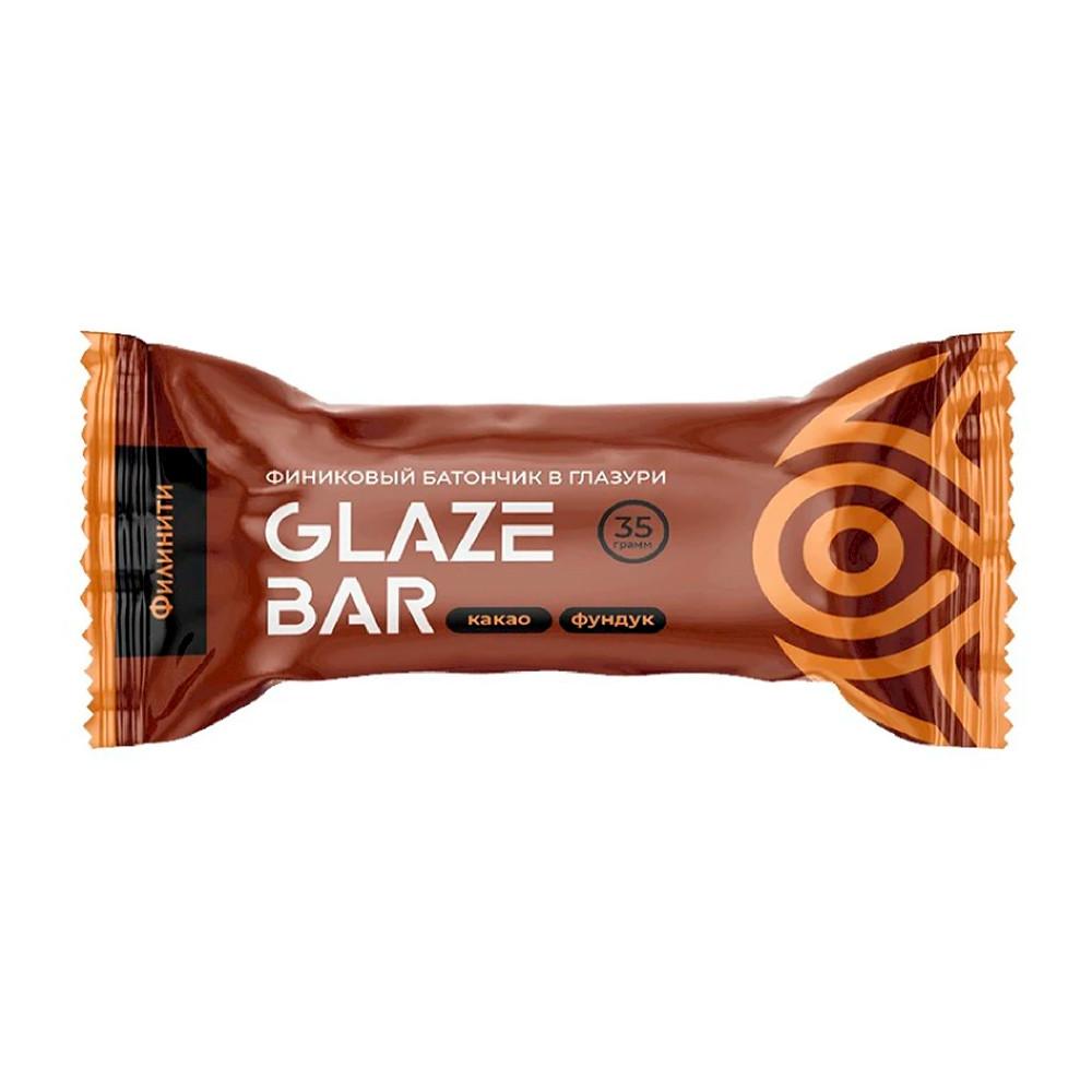 Батончик финиковый Glaze Bar глазированный какао фундук 35гр
