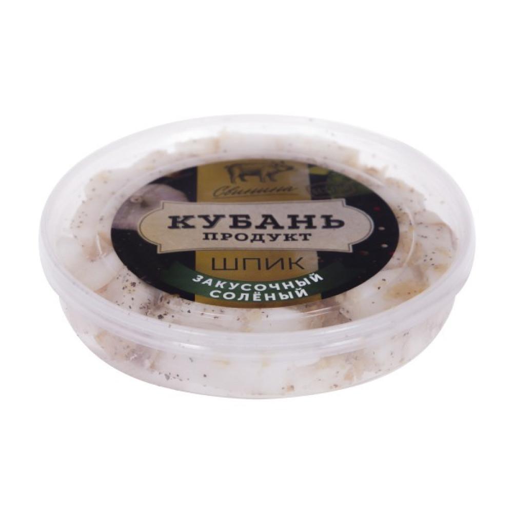 Шпик закусочный солёный  Кубань Щедрая шайба 150гр