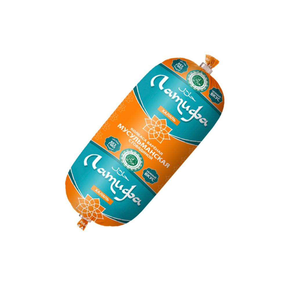 Колбаса вареная Мусульманская с говядиной Латифа 400гр