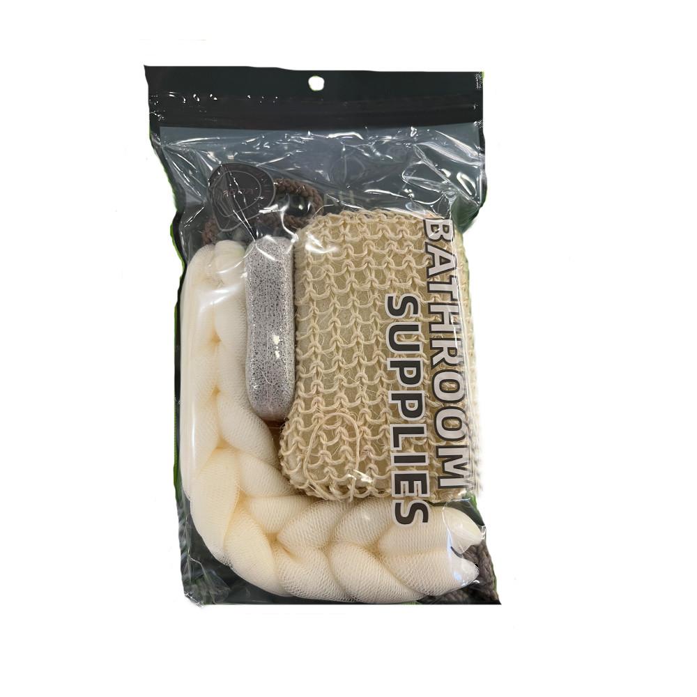 Набор для бани мочалка с ручками губка пемза M-62-14