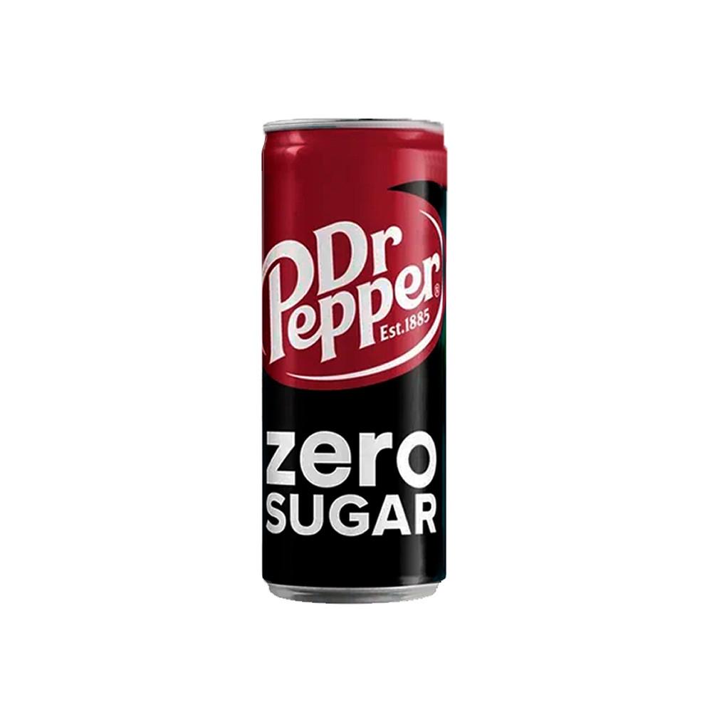 Напиток б/а газированный Dr Pepper Zero CAN Sleek 330мл ж/б