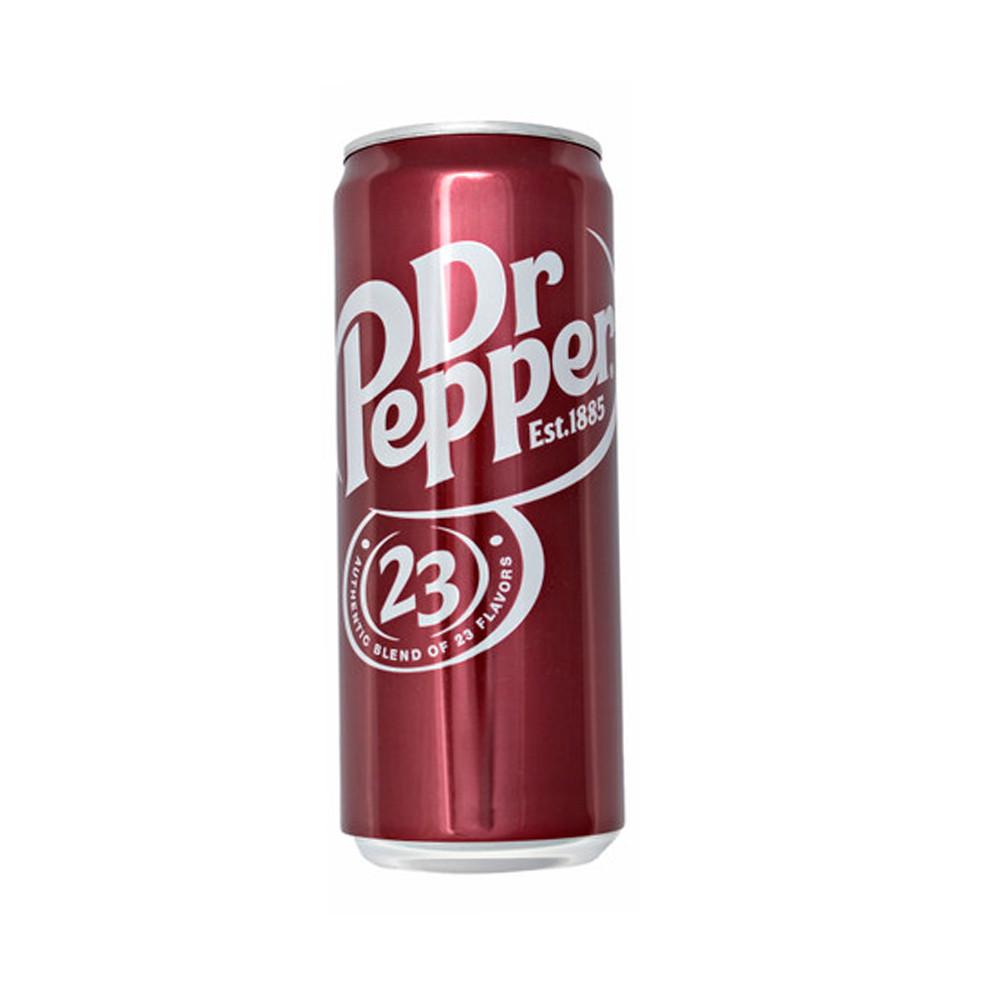 Напиток б/а газированный Dr Pepper Regular Sleek CAN 330мл ж/б