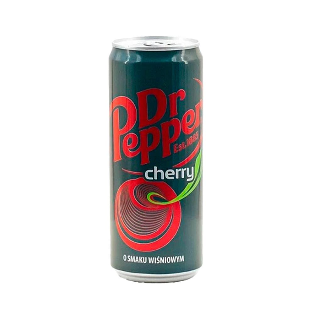 Напиток б/а газированный Dr Pepper Cherry Sleek CAN 330мл ж/б