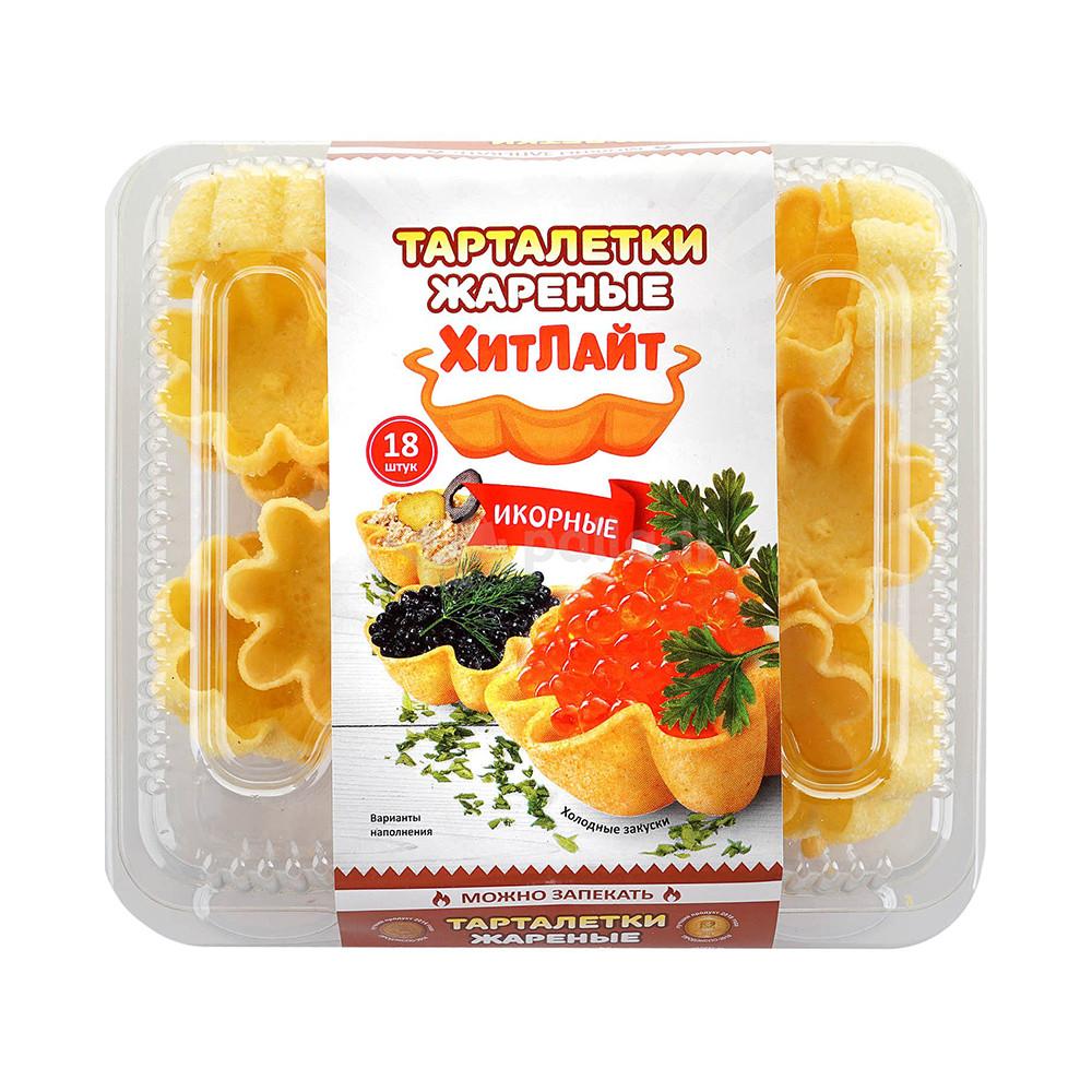 Тарталетки жареные ХИТ ЛАЙТ Икорные 18шт 55гр