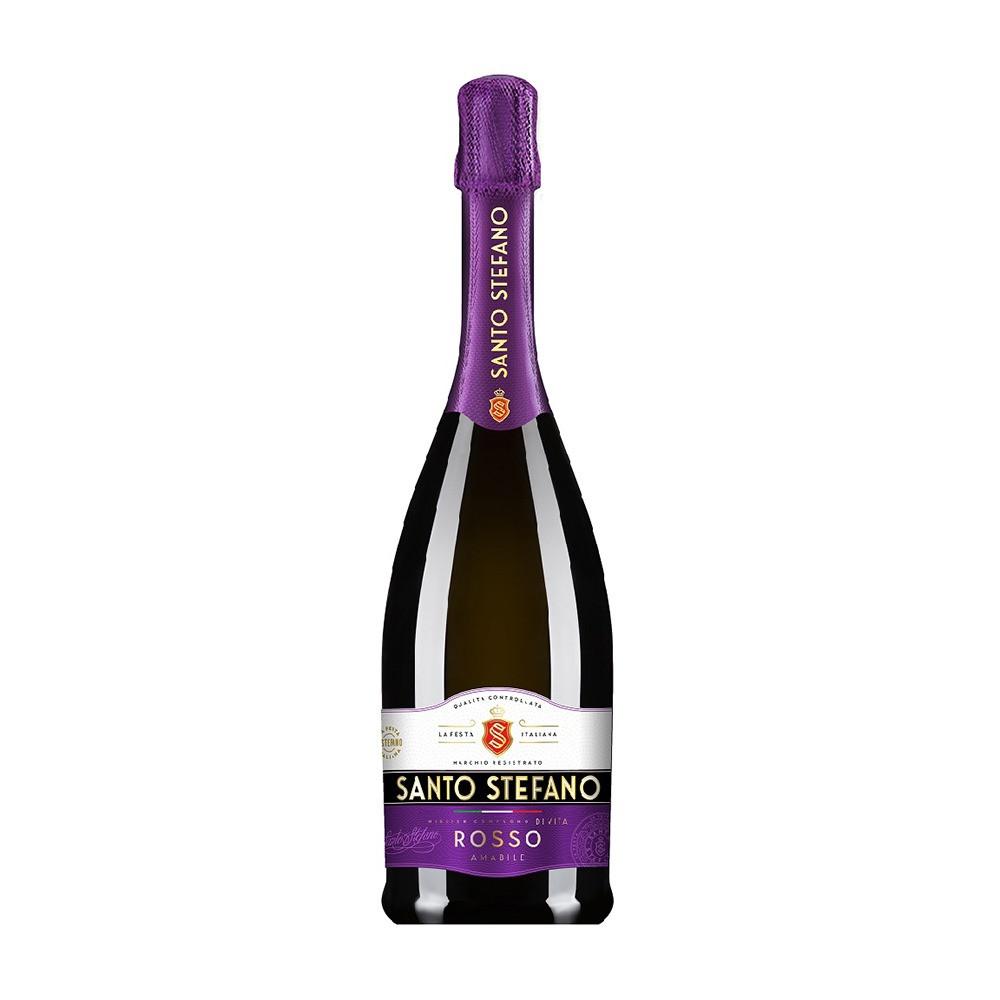 Сидр фруктовый САНТО СТЕФАНО особый красный п/сл газ 6% 0,75л