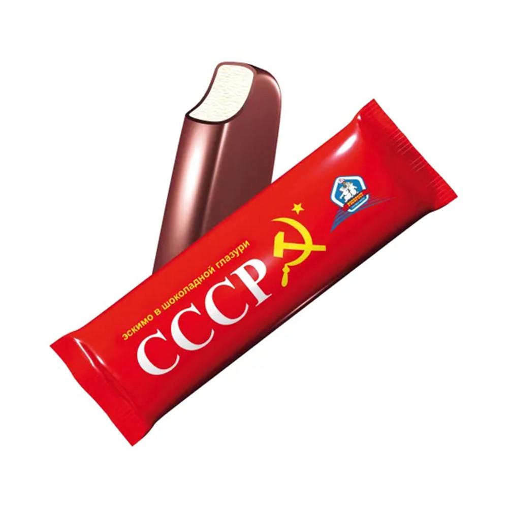 БЗМЖ Мороженое молочное СССР ванильное в шоколадной глазури эскимо 70гр