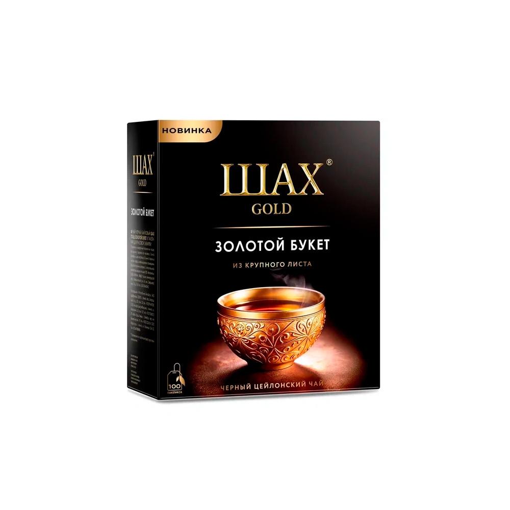 Чай черный ШАХ ГОЛД Золотой букет 100пак