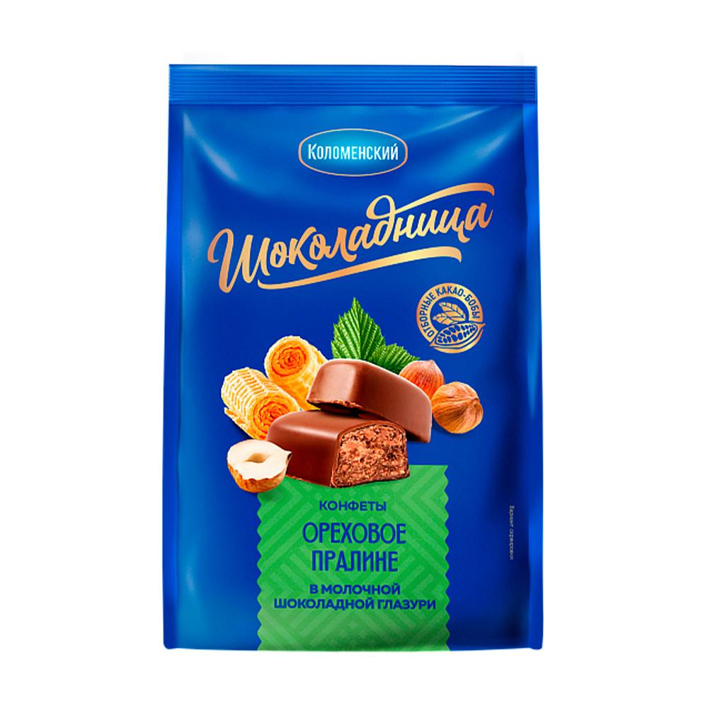 Конфеты Шоколадница ореховое пралине в глазури 160гр