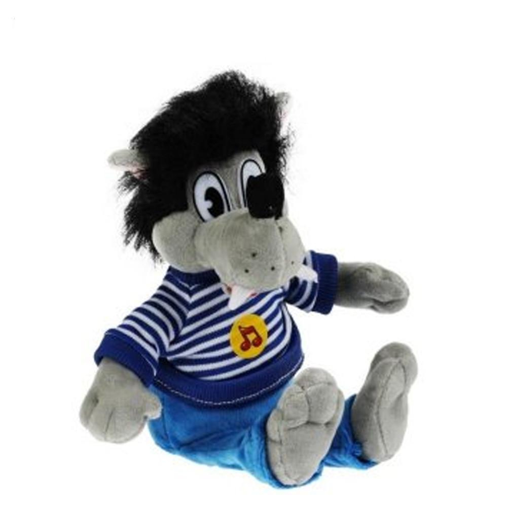 Игрушка мягкая Волк Ну, погоди, 20см, муз. чип