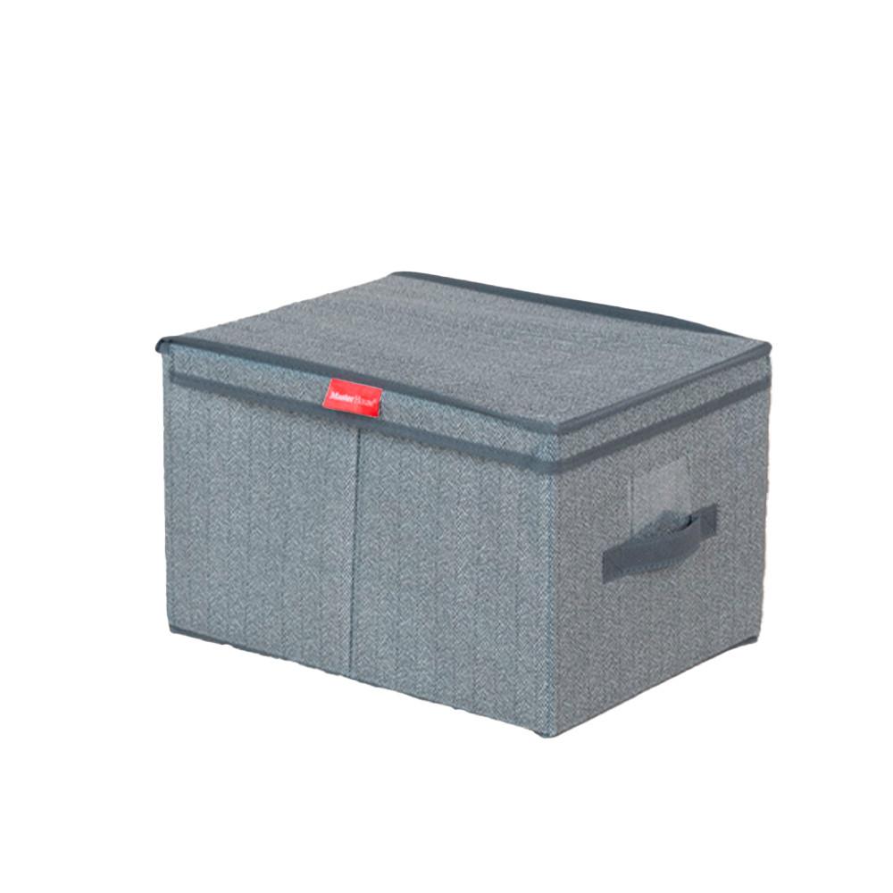 Короб Master House с откидной крышкой L 40х50х25см серый 60636